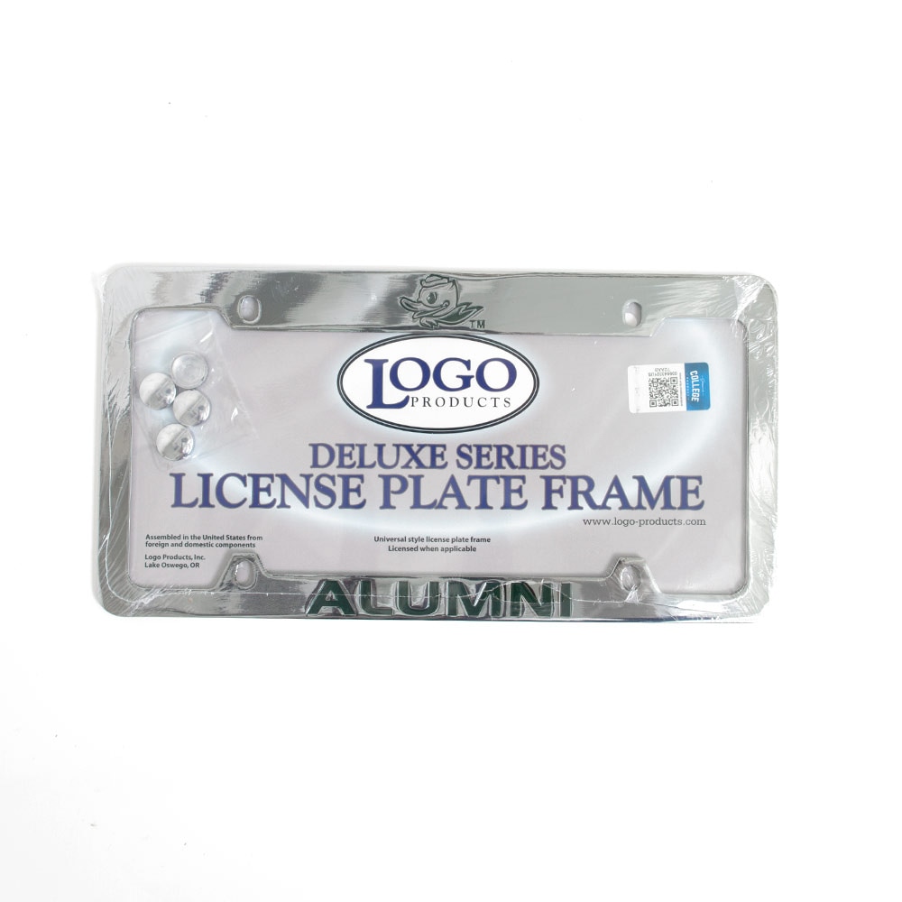 Fighting Duck, Grey, Alumni, Metal, Home & Auto, Deluxe, Plate Frame, Single, 158256